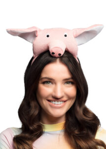 serre-tête de cochon, accessoire déguisement de cochon, chapeau de cochon, peppa pig