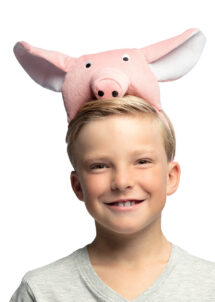 serre-tête de cochon, accessoire déguisement de cochon, chapeau de cochon, peppa pig