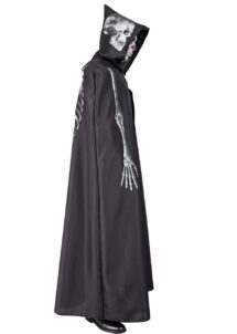 cape Halloween adulte, cape squelette Halloween, déguisement squelette Halloween
