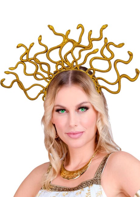 serre-tête Medusa, coiffe de Medusa, serre-tête serpents, Coiffe Medusa, Serre-Tête Serpents Dorés