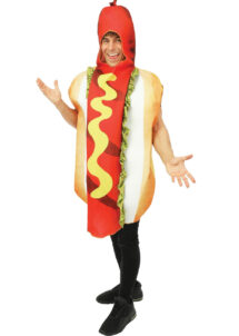 déguisement de hot dog, déguisement hotdog, costume de saucisse, déguisement humour