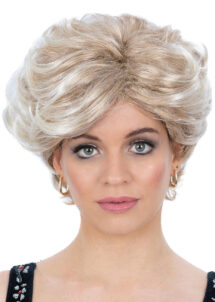 perruque lady Di, perruque Lady Diana, Perruque anglaise blonde années 90