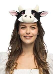 serre tête vache, coiffe de vache, chapeau vache, accessoire animaux ferme