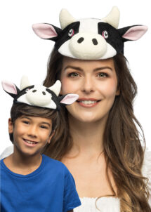 serre tête vache, coiffe de vache, chapeau vache, accessoire animaux ferme