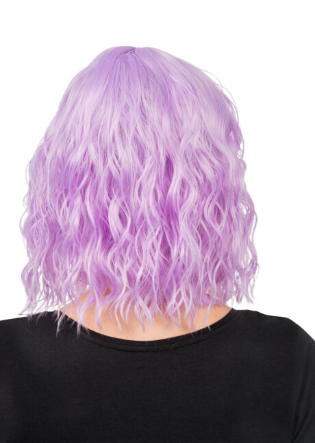 perruque violette, perruque lilas, perruque qualité, perruque ondulée, Perruque Bahia, Carré Ondulé, Lilas Pastel